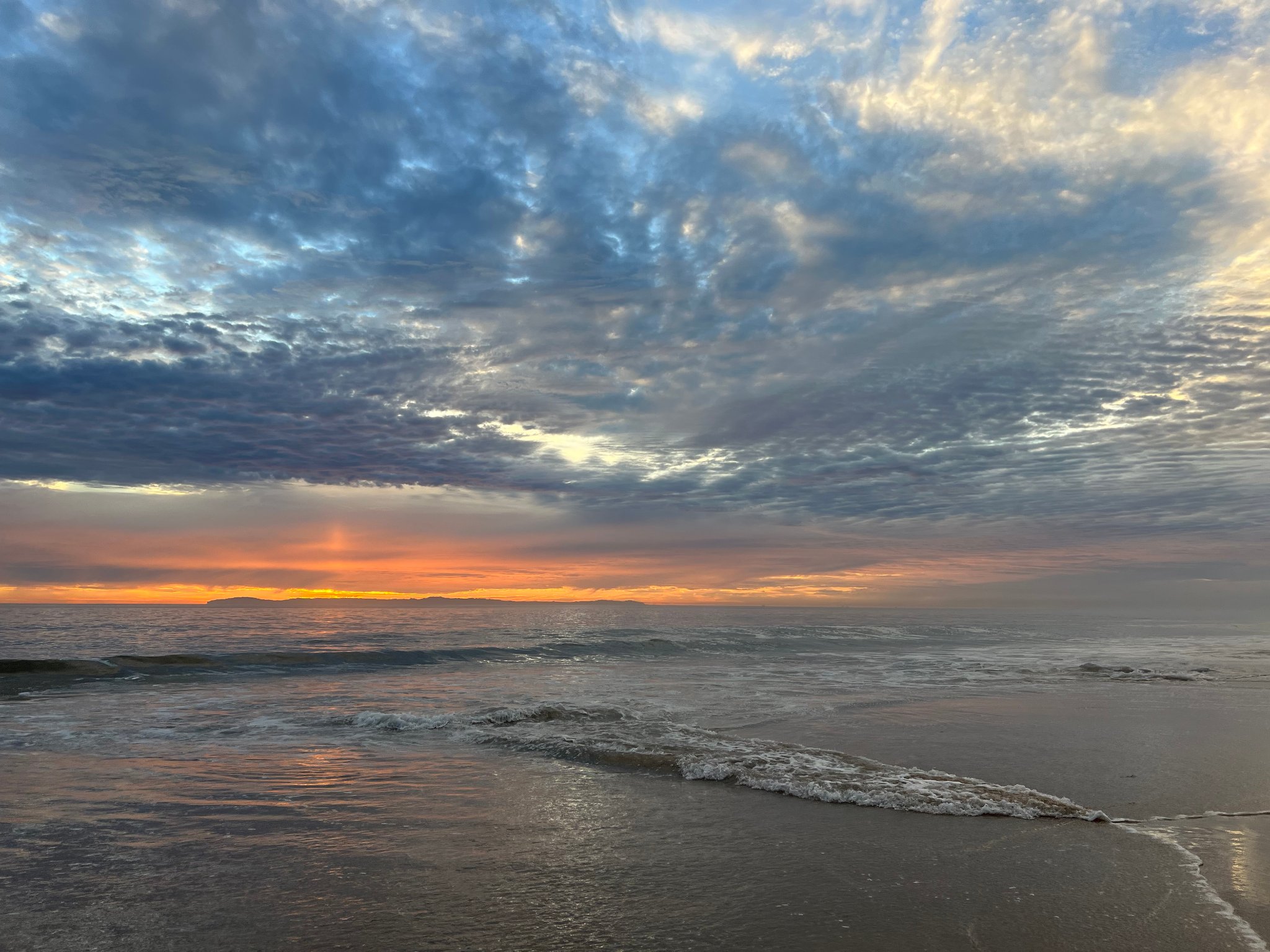 Dramatic ocean sunset